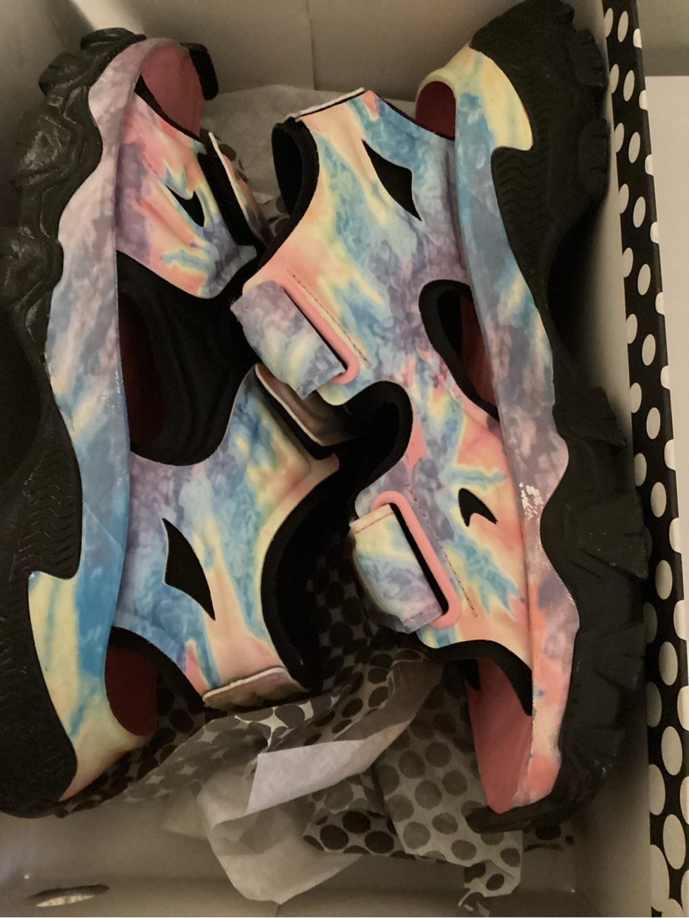 Adidas by Stella McCartney Pastel Marble Print Hika Sport Sandals